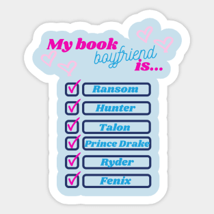 Book Boyfriend (All) Sticker